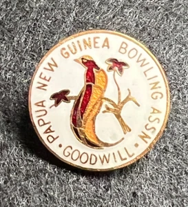 PAPUA NUEVA GUINEA BOWLING ASOCIACIÓN BUENA VOLUNTAD PIN INSIGNIA - Imagen 1 de 3