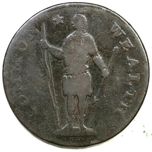 1788 7-m R-4 Massachusetts Cent Colonial Copper Coin - Picture 1 of 2