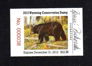 WYOMIMG   WY29   WILDLIFE CONSERVATION  STAMP  2012  MNH ARTIST SIGNED - Picture 1 of 1