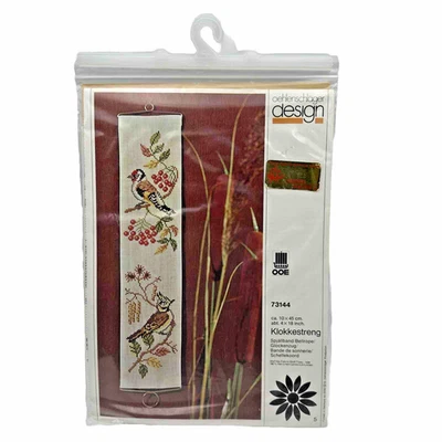 Oehlenschlager Cross Stitch Kit #73144 Bell Pull Birds Denmark - Image 1 of 4
