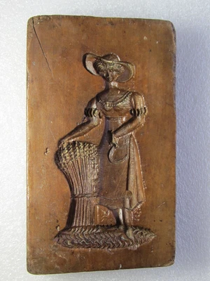 ANCIEN MOULE EN BOIS PATISSERIE    -SPECULOOS ALSACE ART POPULAIRE  du  19 ème - Photo 1/4