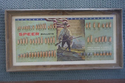 Speer Bullets Board Vintage 1967 Display The Right For People To Bear Arms - Image 1 of 4