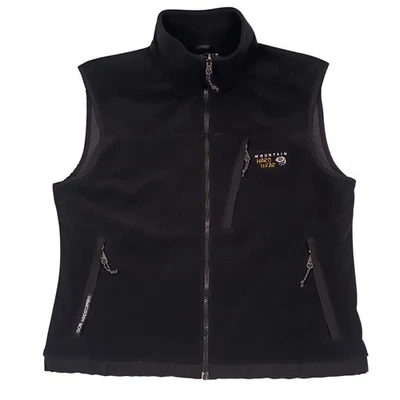 Chaleco polar Mountain Hardwear Gore Windstopper para hombre L/G negro cremallera completa exterior Foto 1 de 4
