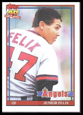 1991 Topps Traded #40T Junior Felix - Image 1 of 2