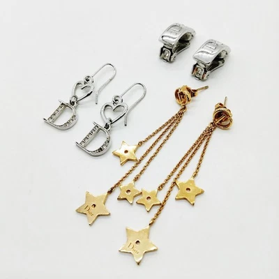 SIN TARIFA Pendientes Dior Pendientes Perforados Juego de 3 Plata Metal 4606386 Foto 1 de 4