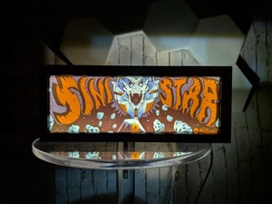 Sin Star Arcade Festzelt Hintergrundbeleuchtung Schild Display gerahmt 3D - Bild 1 von 3