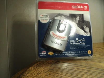 SanDisk USB 2.0 5 in 1 CardReader/Writer  Factory Sealed - Image 1 of 4