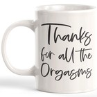 Thanks For All The Orgasms 11oz Coffee Mug - Funny Novelty Souvenir