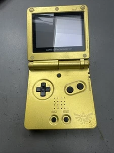 Original Game Boy Advance SP Gold Legend of Zelda With USB Charging Cable - Picture 1 of 7