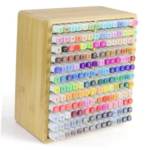 Marker Organizer for Bamboo Marker Storage Holder with 24 168 Markers - Picture 1 of 8
