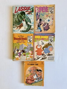 Vintage Big Little Books Lot Popeye Lassie Bugs Bunny Donald Duck + Flintstones - Foto 1 di 4