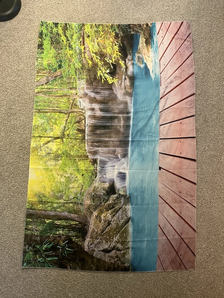 Tapiz cascada 39 pulgadas x 59 pulgadas colgante de pared tela de poliéster decoración del hogar Foto 1 de 1