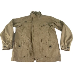 Giacca Safari Militare Polo Ralph Lauren Vintage anni 90 Taglia M Beige WW2 Tasche - Foto 1 di 16