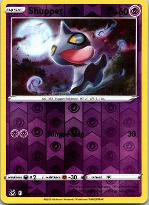 Shuppet 072/196 - SWSH11: Lost Origin Reverse Holo - Image 1 of 2