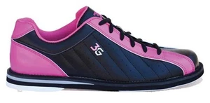 3G Women's Kicks Bowling Shoes Black/Pink - Picture 1 of 2