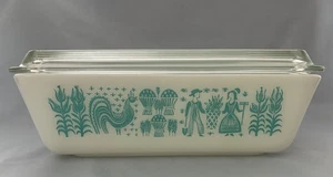 Vintage PYREX Amish Butterprint Large 1-1/2 Qt Refrigerator Jar/Dish w/Lid #0503 - Picture 1 of 10