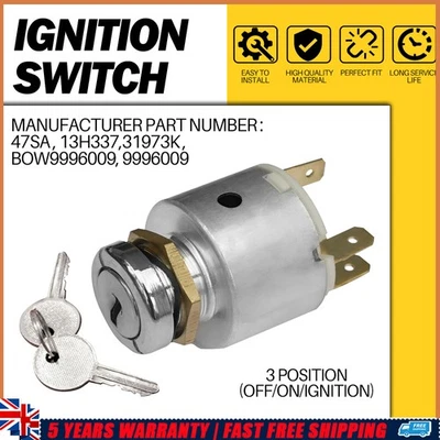 1pcs Ignition Switch For AC Austin A40 5 Spade/Lucar terminals at back of switch - Image 1 of 4