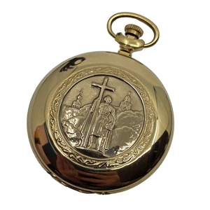 Reloj Bolsillo Mecánico Ortodoxo Católico Ruso Raro De Colección - Imagen 1 de 7