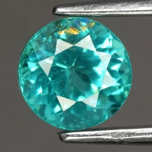 💎 1.13ct 5.7mm Round Natural Blue Green Apatite - Unheated, Brazil Gemstone - Picture 1 of 4