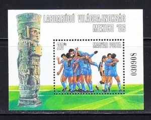 Hongrie 1986 MNH Mi Block 183 Sc 2958 Coupe du Monde de la FIFA, Mexique ** - Photo 1 sur 1
