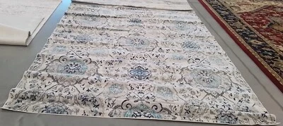 CREAM / L GREY 8'-0" x 10'-0" Back Stain Rug, Reduced Price 1172761017 MAD600C-8 - Image 1 of 4