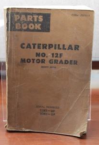 CAT CATERPILLAR NO. 12F MOTOR GRADER PARTS MANUAL BOOK S/N 13K1-up  33K1-UP - Picture 1 of 2