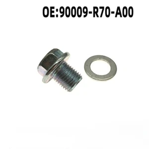 1 pieza 90009-R70-A00 apto para tapón de perno de drenaje de cárter de aceite de motor Acura OEM con arandela - Imagen 1 de 5