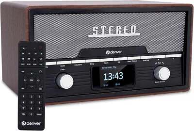DAB+ Radio CD Player with Bluetooth Clock Alarm & Remote Denver MDA-525 - Image 1 of 4
