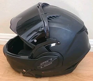 LS2 Valiant II Blackout Modular Helmet Matte Black Small Full & Open Face Tinted - Picture 1 of 15