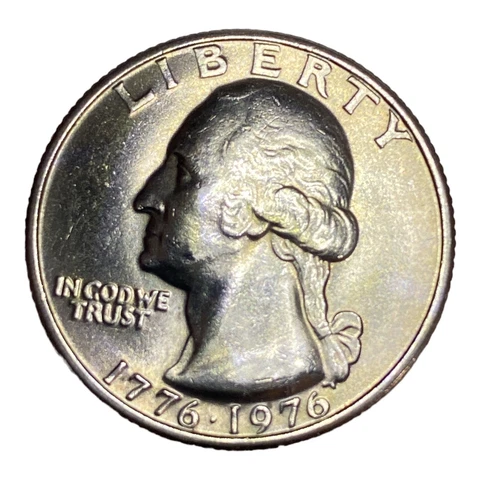 1776-1976 Bicentennial Quarter Double Die On The World, Liberty No Mint Mark Cover