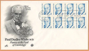 US 1986 V.F. FDC The Postal Commemorative Society " Paul Dudley White M.D." - Picture 1 of 1