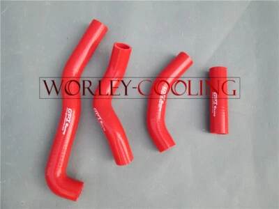 For KAWASAKI KX250 KX 250 1988 1989 88 89 Radiator silicone hose RED brand new - Image 1 of 4