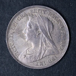 S3940, 1897 chelín reina Victoria, muy fino - Imagen 1 de 4