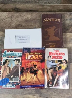 Lot Of 5 New Sealed VHS Movie Screener Demo Promo Tapes Westerns - Image 1 of 4