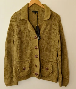 Favoloso cardigan in maglia kaki firmato NEXT. Nuovo. Taglia 12. Prezzo consigliato £60 - Foto 1 di 5