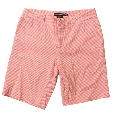 Pantalones Cortos de Golf Ralph Lauren Mujer 8 Rosa Blanco Estampado a Cuadros Seersucker Atlético Mamá Foto 1 de 4
