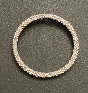 Vintage 10K Gelbgold Ewigkeit Diamant Kreis des Lebens Anhänger 24mm 1,68 Gramm - Bild 1 von 12