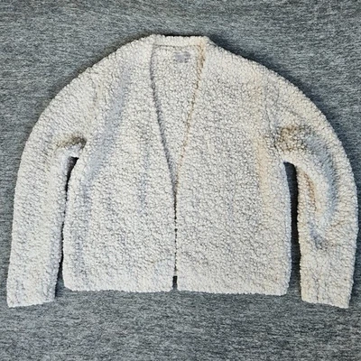 Beautiful Barefoot Dreams Womens Boucle Cardi Sweater in Almond Size Medium EUC - Image 1 of 4