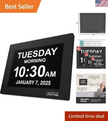 Reloj de pared duradero para ancianos - Fácil configuración con soporte multilingüe Foto 1 de 4