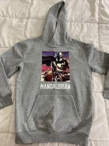 Star Wars The Mandalorian Boba Fett Baby Yoda grau Gr. XL Hoodie Sweatshirt - Bild 1 von 7
