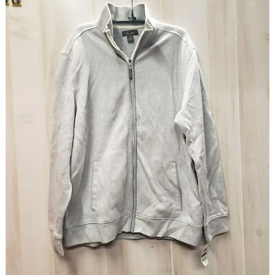 Chaqueta Tejida Tasso Elba, Cremallera Frontal, Gris Espiga, Abedul Plateado, Para Hombre L, Nueva Con Etiquetas Foto 1 de 4