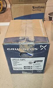 Grundfos UPS15-58FC 3-Spd Circulator Pump with 1" flange kit 59896706