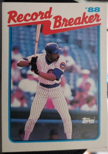 1989 Topps Baseball Cards #4 Andre Dawson (RECORD BREAKER) Near-Mint