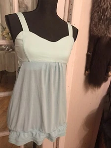Lululemon Run Back On Track Top Size 8 Aqua - Picture 1 of 7
