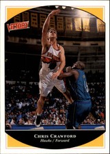 1999-00 Upper Deck Victory Atlanta Hawks Basketball Card #9 Chris Crawford