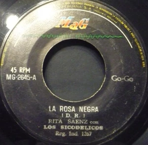 RITA SAENZ & LOS SICODELICOS La Rosa Negra / Te he perdido la fe 7" 45rpm PERU - Picture 1 of 2