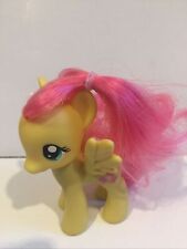 2010 My Little Pony 3" Fluttershy Figure Yellow With Pink Butterflies Pink Mane