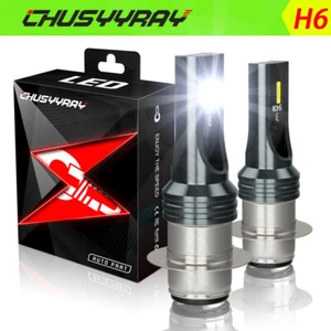 For Yamaha Big Bear 350 YFM350FW 4x4 1987-1999 - LED Headlights Bulbs Kit 6000K - Picture 1 of 12