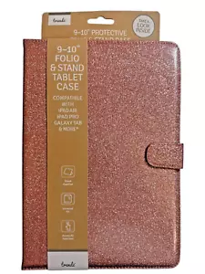 Trendz Funda Universal Tablet Folio Soporte Rosa Brillante 9-10 Pulgadas - Imagen 1 de 5