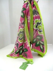 Vera Bradley PRISCILLA PINK Scarf 76" x 21" NWT - Picture 1 of 4